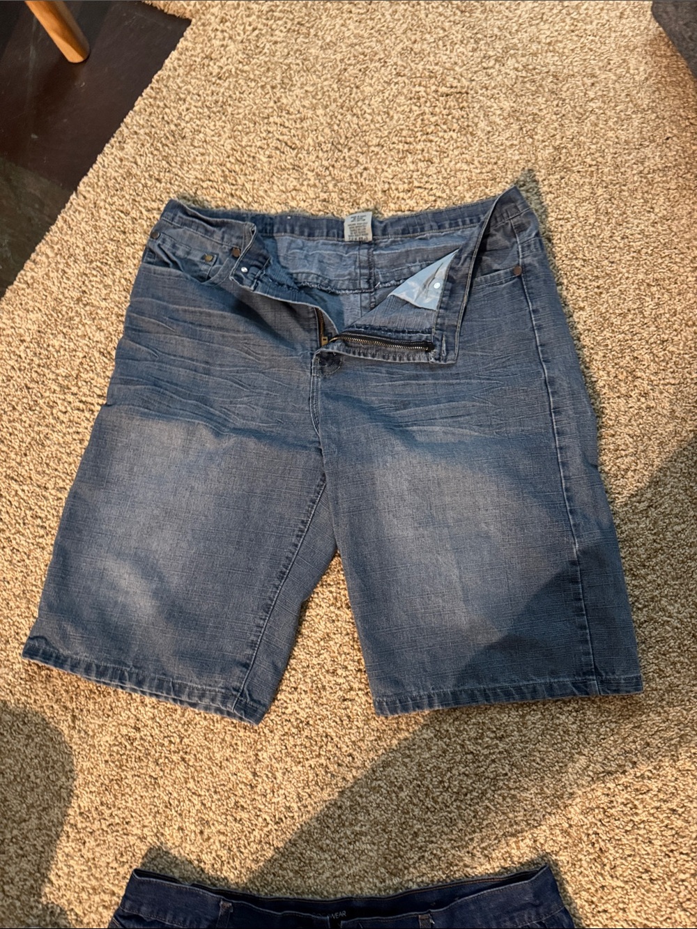 Men's Blue Denim Jean Shorts - Classic Casual Fit